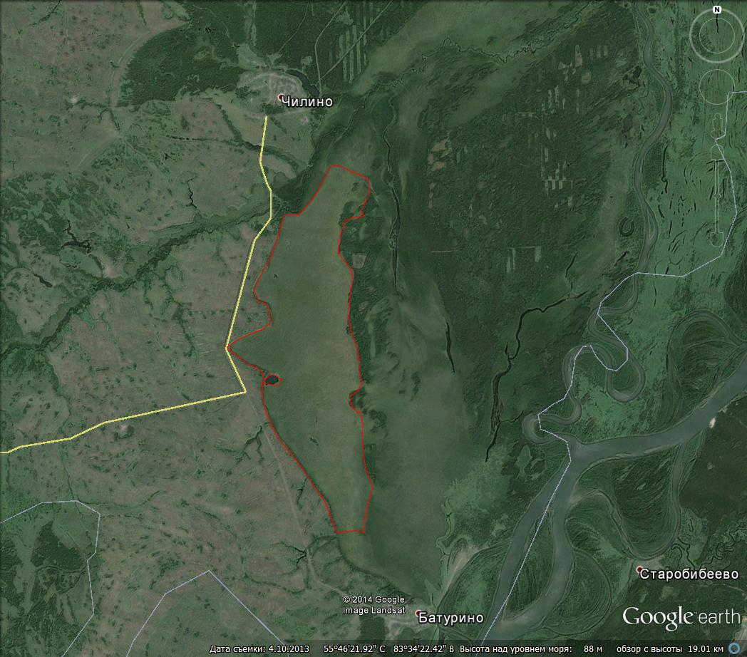 Карта чилино томской области